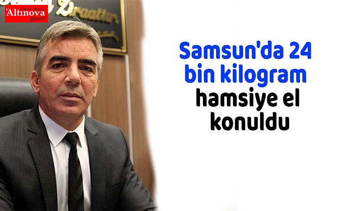 Samsun'da 24 bin kilogram hamsiye el konuldu