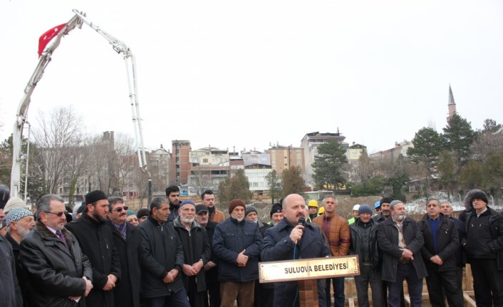 Suluova'da 3 bin 500 kişilik caminin temeli atıldı