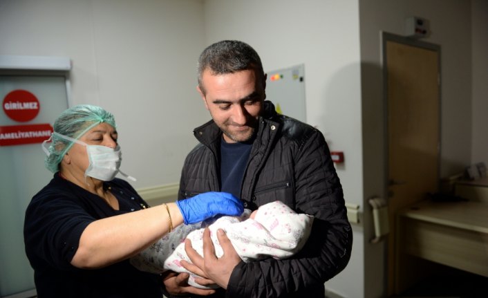 Tokat'ta yılın ilk bebeği doğdu