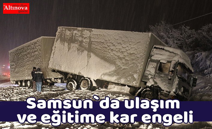 Ulaşım ve eğitime kar engeli