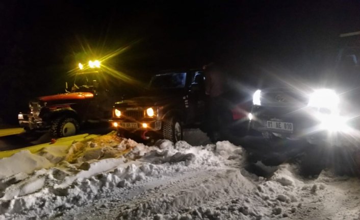 Yedigöller yolunda mahsur kalan 2 kişi kurtarıldı