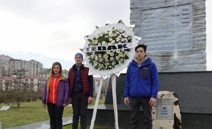 Zigana Dağı'nda ölen dağcılar anıldı