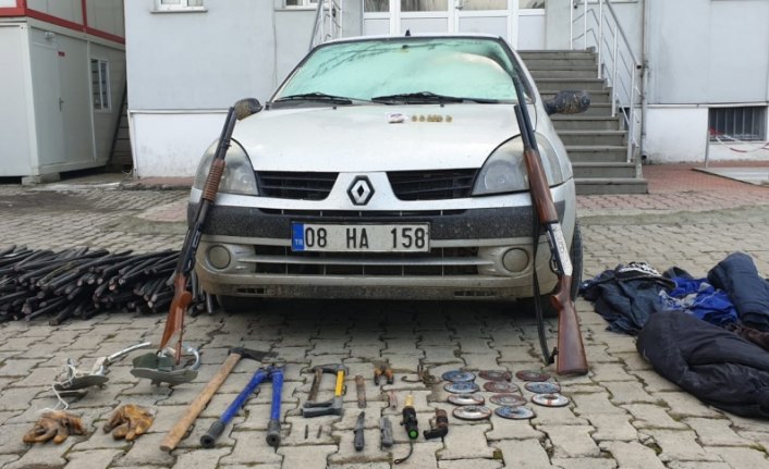 Artvin'de kablo hırsızlığı