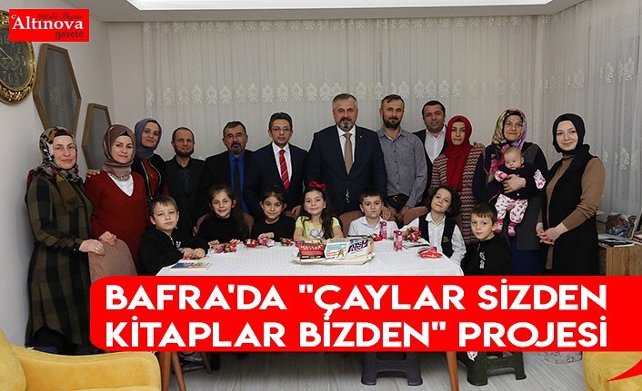 Bafra'da "çaylar sizden kitaplar bizden" projesi 