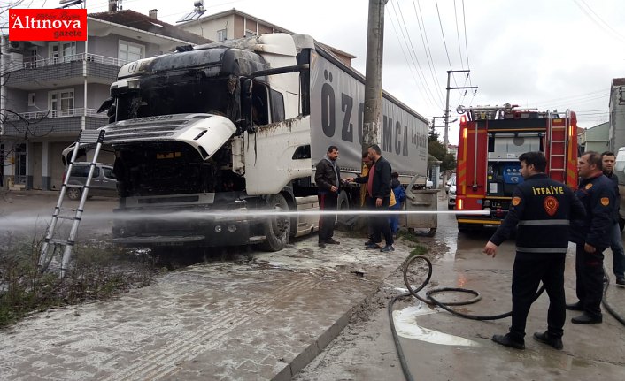 BAFRA'DA TIR YANGINI