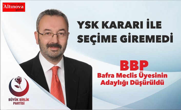 Bafra Meclis Üyesinin Adaylığı Düşürüldü