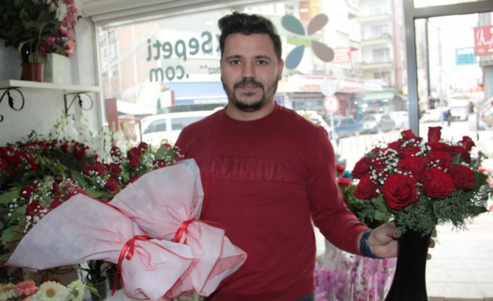 Bafra'da çiçekçiler 