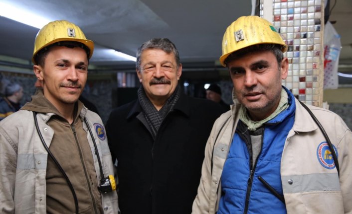 Belediye Başkanı Akın'dan maden işçilerine ziyaret