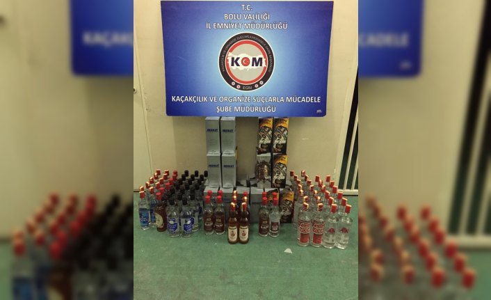 Bolu'da kaçak içki operasyonu