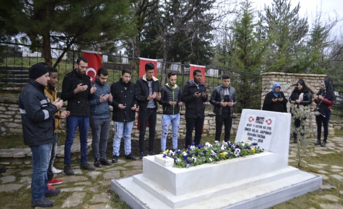 Öğrenciler Afrin şehidini andı