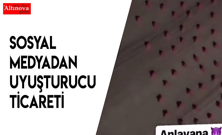 Sosyal medyadan uyuşturucu ticareti iddiası