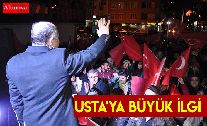 Usta'ya büyük ilgi