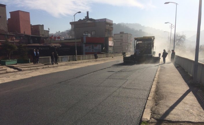 Zonguldak'ta asfaltlama çalışmaları