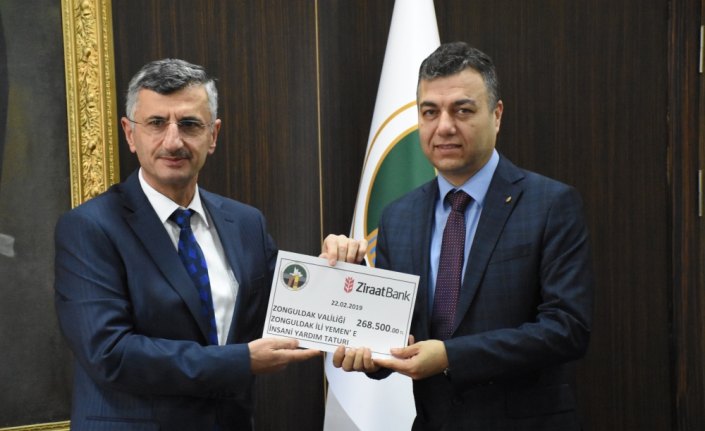Zonguldak'tan Yemen'e nakdi yardım