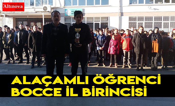 ALAÇAMLI ÖĞRENCİ BOCCE İL BİRİNCİSİ