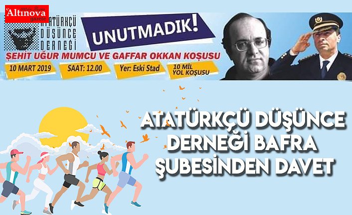 Atatürkçü Düşünce Derneği Bafra Şubesinden davet
