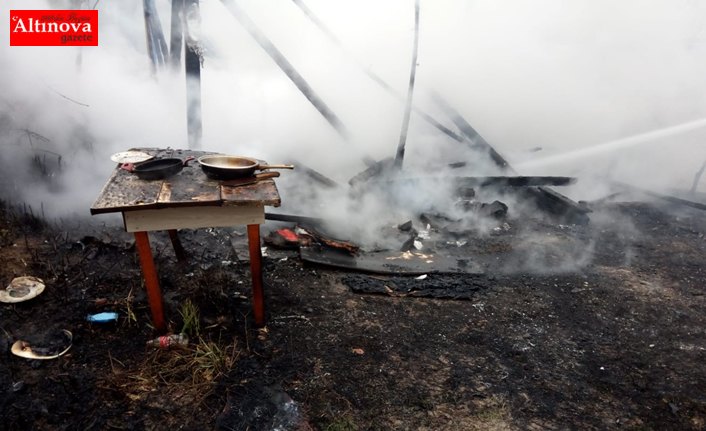 BAFRA'DA ÇIKAN YANGIN KORKUTTU