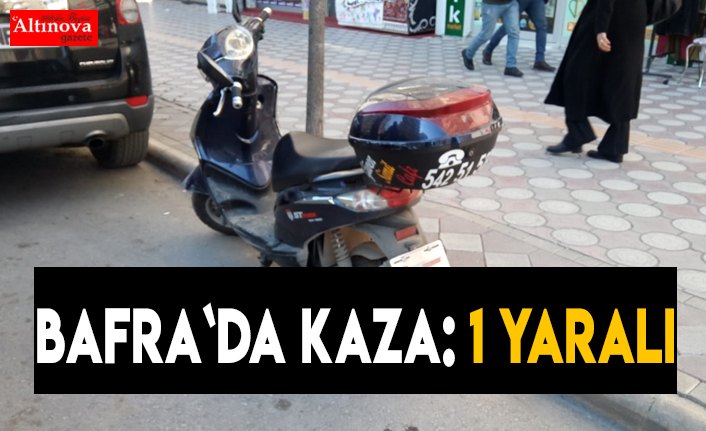 Bafra`da kaza : 1 yaralı