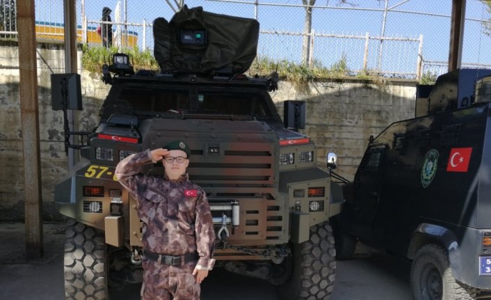 Down sendromlu gencin polis olma hayali gerçekleşti