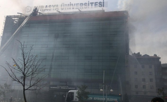 GÜNCELLEME - Avrasya Üniversitesi yerleşkesinde yangın