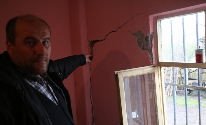 Ordu'da tahliye kararı verilen evler boşaltılıyor