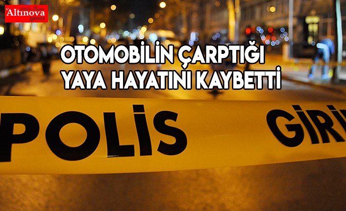 Otomobilin çarptığı yaya hayatını kaybetti