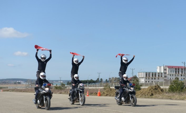 Sinop Emniyetine motorize yunus timi takviyesi