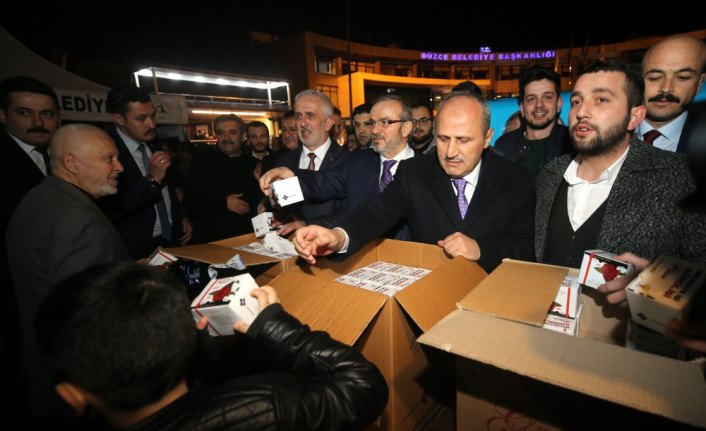 Ulaştırma ve Altyapı Bakanı Turhan, Düzce'de