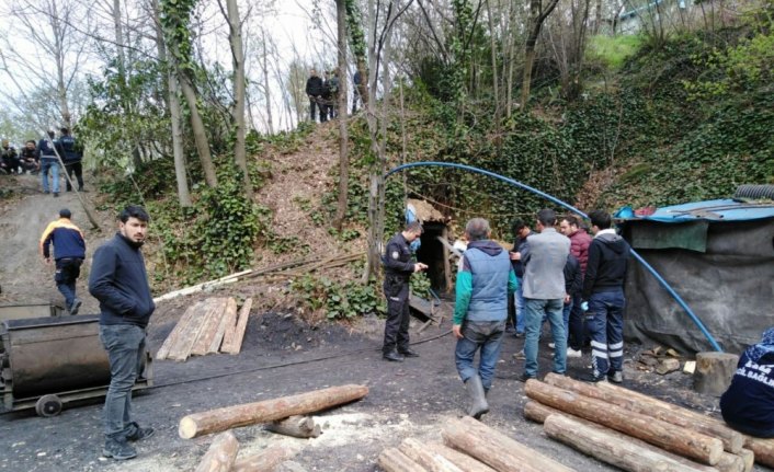 Zonguldak'ta ruhsatsız maden ocağında göçük