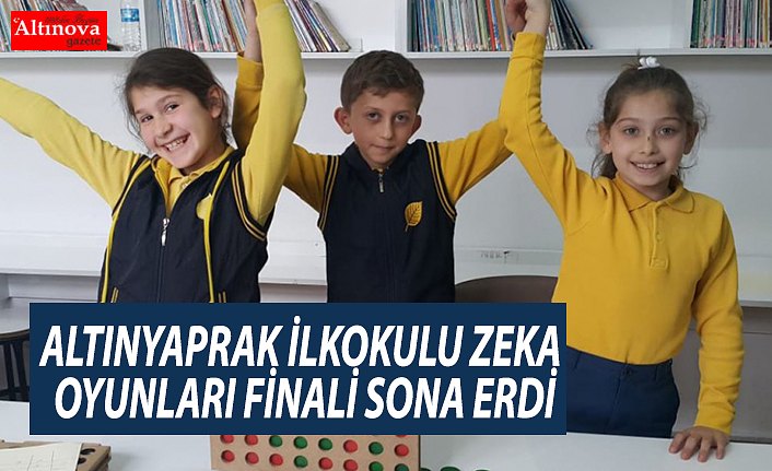 ALTINYAPRAK İLKOKULU ZEKA OYUNLARI FİNALİ SONA ERDİ