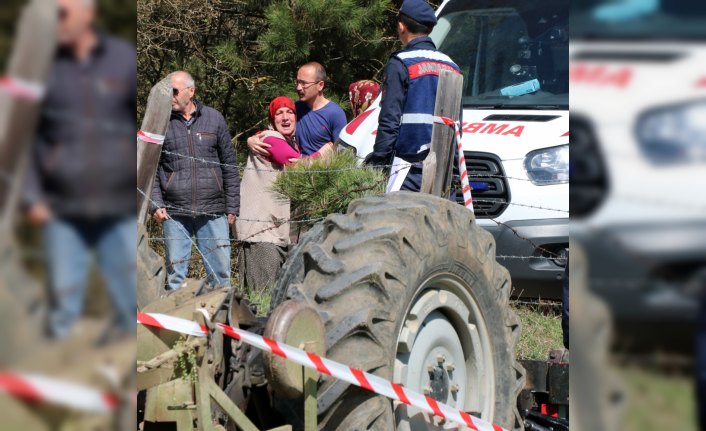 Bolu'da devrilen traktörün altında kalan sürücü öldü