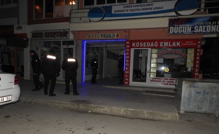 Çorum'da dernek lokalinde kavga: 1 ölü