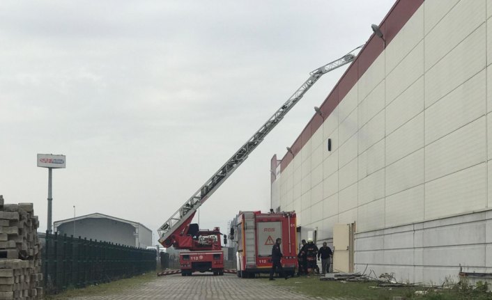 Düzce'de fabrikada yangın