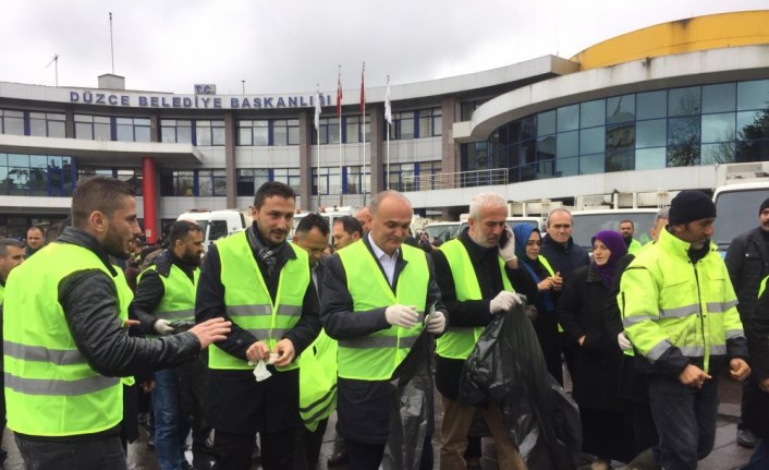 Düzce'de temizlik çalışmaları