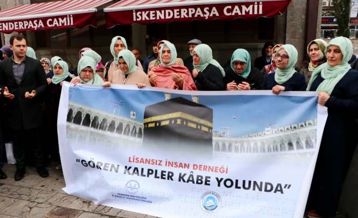 Görme engelliler kutsal topraklara uğurlandı