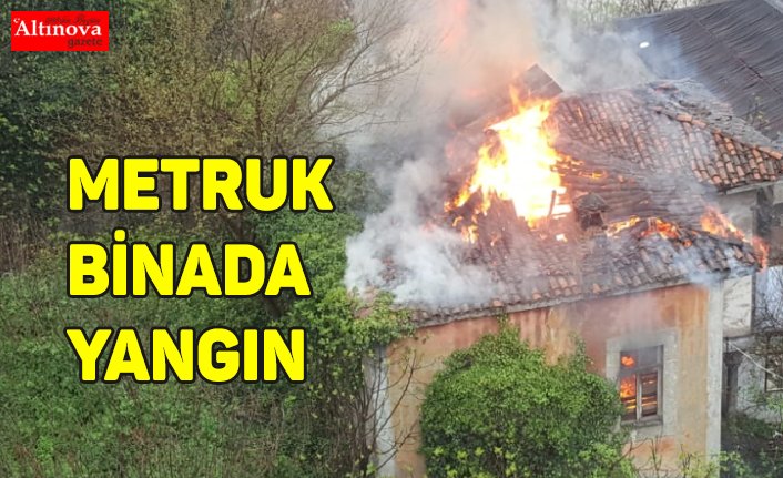 Metruk binada yangın
