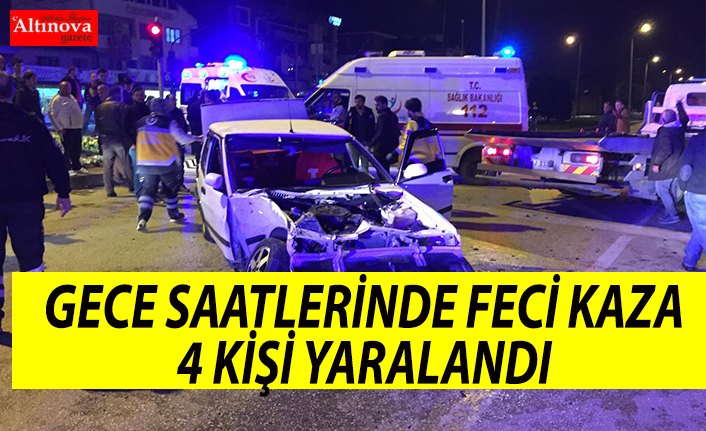 Trafik kazası: 4 yaralı