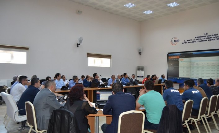 AFAD'dan Samsun'da masa başı deprem tatbikatı