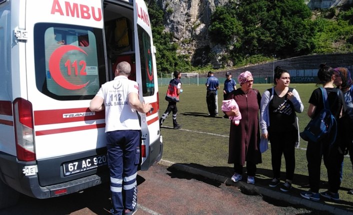 Ambulans helikopter bir aylık bebek için havalandı