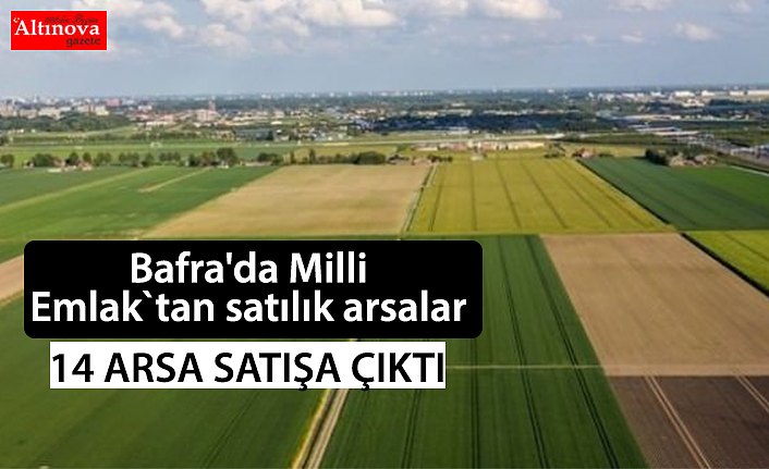 Bafra'da Milli Emlak`tan satılık arsalar