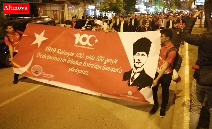 BAFRA'DAN SAMSUN'A 100.YIL YÜRÜYÜŞÜ