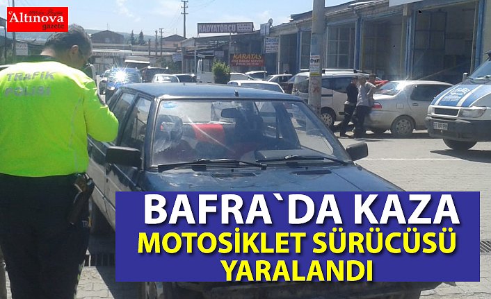 Bafra`da kaza: 1 yaralı