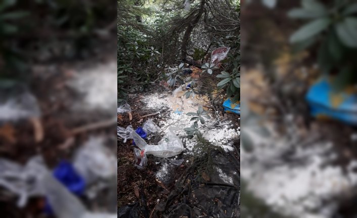 Gümüşhane'de terör örgütü PKK'ya ait silah ve erzak deposu imha edildi