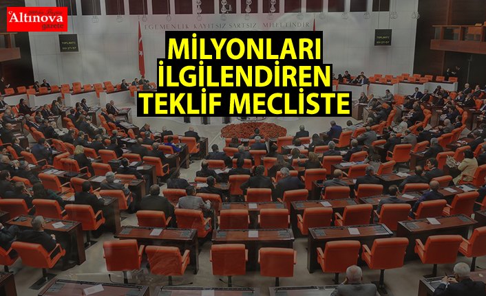 Kanun teklifi bugün TBMM Başkanlığına sunulacak