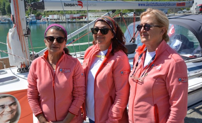 Karadeniz'de 3 kadın denizci