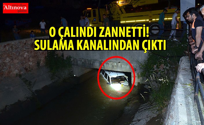O ÇALINDI ZANNETTİ! SULAMA KANALINDAN ÇIKTI