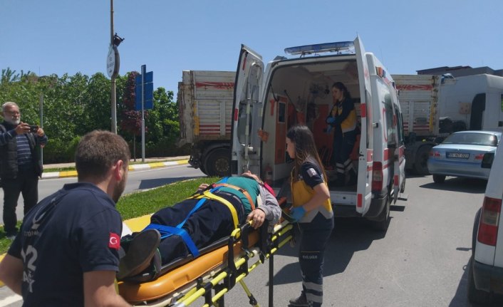 Samsun'da otomobille tır çarpıştı: 1 yaralı