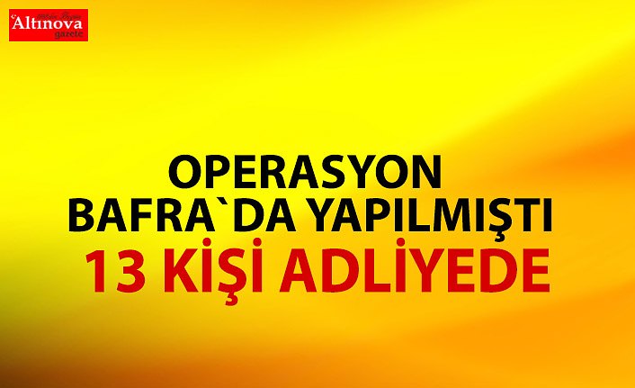 Samsun merkezli suç örgütü operasyonu