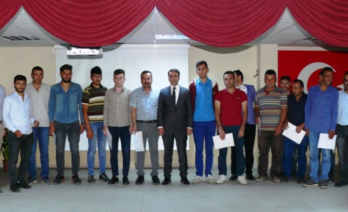 Yeşilyurt'ta sürü yöneticilerine sertifika