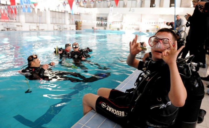 Bağcılar'daki engelli dalıcı dalış eğitim merkezi yetkilendirildi